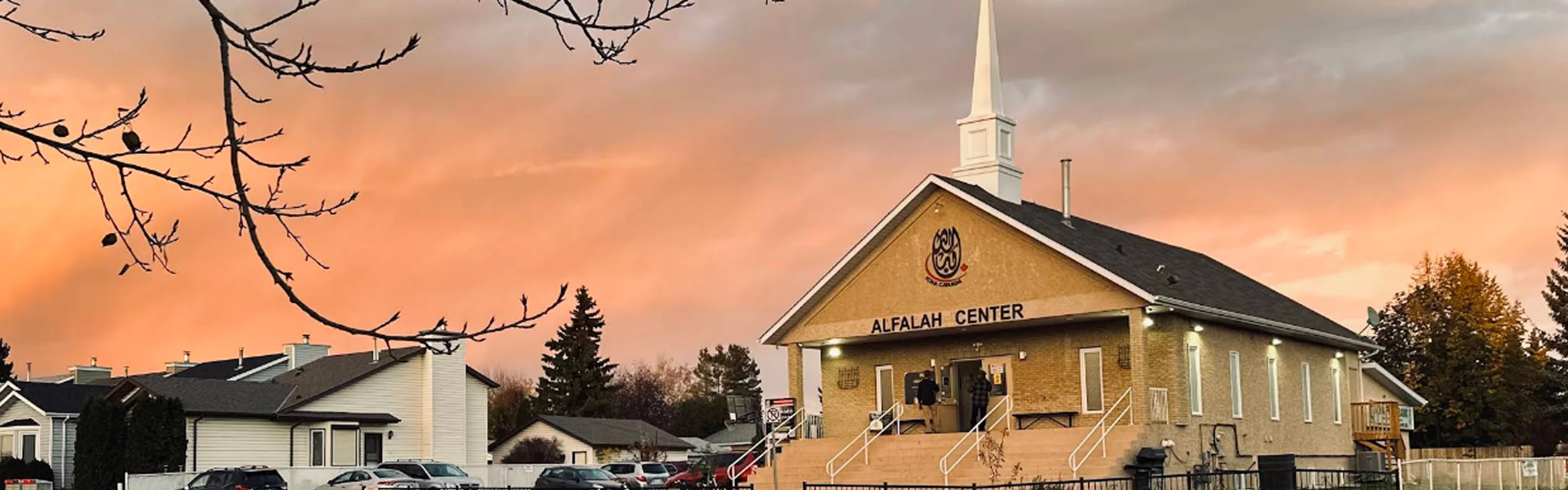 Exterior view of Al-falah Islamic Center Edmonton building